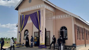 Archbishop Raphael p’ Mony Wokorach commissions church built by Chief Justice  in Agago